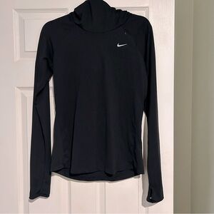 Nike long sleeve workout top with hoodie